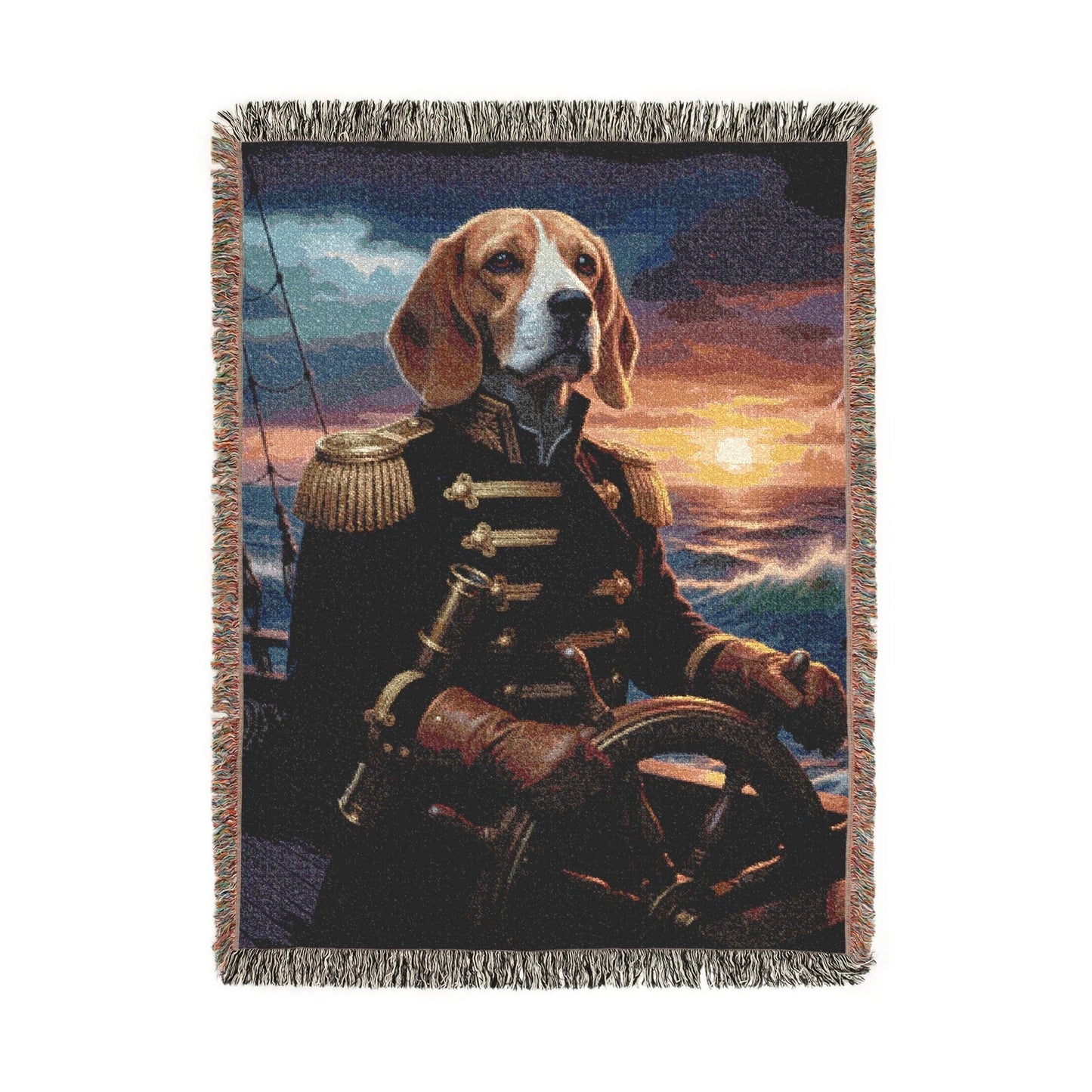 Pet Sea Captain Woven blanket