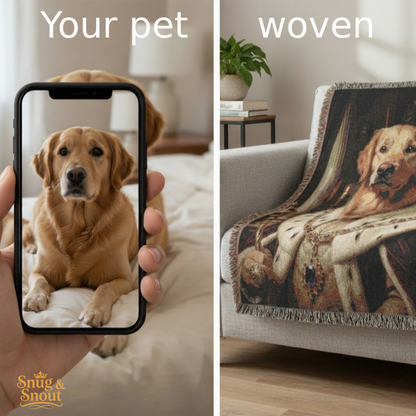 Pet Nutcracker Woven Blanket
