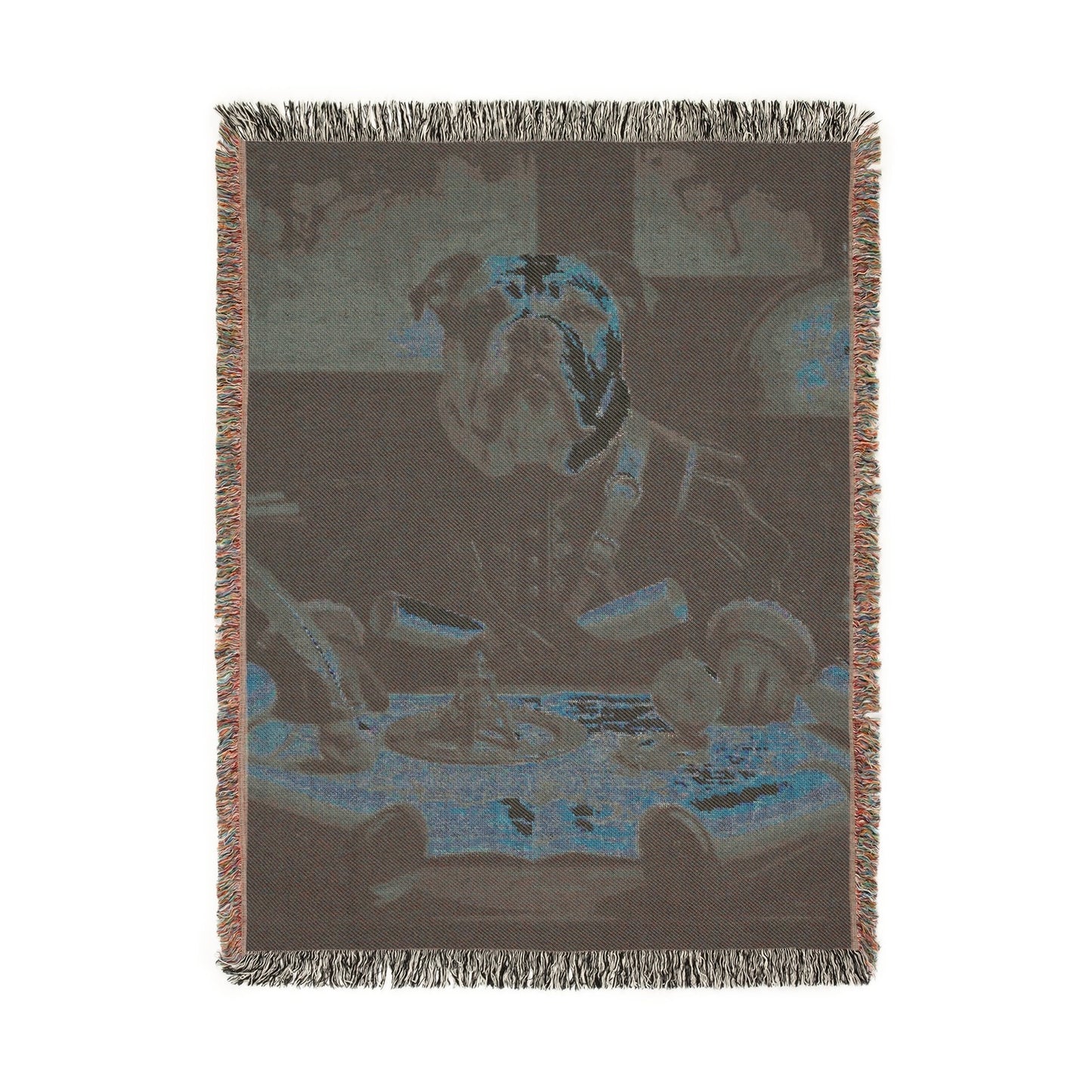 Pet Cartographer Woven Blanket