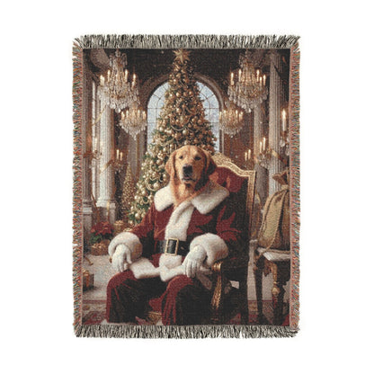 Pet Santa Woven blanket